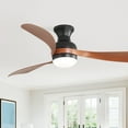 thumbnail image 3 of Tower Fan 52-Inch Ceiling Fan With Light And Remote Control,With 3 ABS Fan Blades,Flush Mount Ceiling Fan with Reversible DC Motor,6 Wind Speed Adjustable,Dimmable Light,Box Fan, 3 of 10