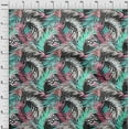 thumbnail image 3 of oneOone Cotton Cambric Dark Gray Fabric Leaves Craft Projects Decor Fabric Printed By The Yard 42 Inch Wide, 3 of 4