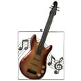 thumbnail image 1 of Guitare Métal Suspendu Note Musicale Art Mural Décor Sculpture pour Instrument de Bar à la Maison, 1 of 7