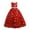 Red, variant on XMMSWDLA 5-6 Years Party Girl Dresses Kids Princess Dress Snowflake Pattern Net Yarn Long Dress Canonicals Dresses For Girls