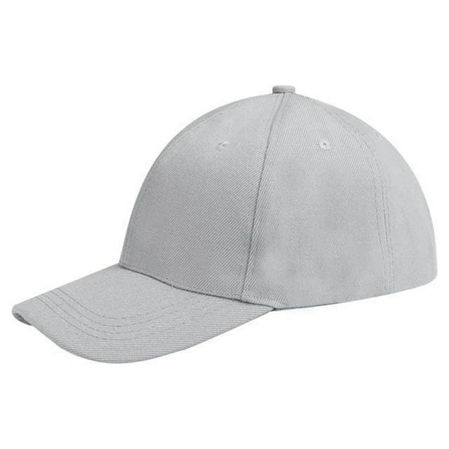 Under $10 Visors Gray Hat Cotton Light Board Solid Color Baseball Cap Men Cap Hat