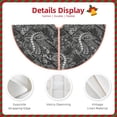 thumbnail image 4 of Daiia Snake Drawing Merry Christmas Tree Skirt , Xmas Large Lace-up Tree Skirt, Santa Snowflakes Rustic Home Decorations New Year Party Farmhouse Decor-36", 4 of 7