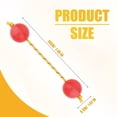 thumbnail image 2 of Double Pumpkin Percussion Instruments Balls Rattle African Instrument Music Shaker (red), 2 of 5