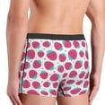 thumbnail image 4 of Bingfone Hand Drawn Strawberry Men's Underwear - Casual Stretch Boxer Briefs-Small, 4 of 7