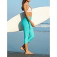 thumbnail image 3 of Asoul Women Capri Leggings Swimsuit Pants Beach Bathing Swim Rash Guard Bottoms, 3 of 5