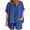 Blue, variant on ibuvkizy Two Piece Sets for Women,Summer Casual Outfit Sets,Women Jogger Outfit Plus Size,Women Casual Summer Round Neck Short Sleeve Tops and Shorts Two Set Suit,Womens Clothing