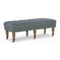 thumbnail image 2 of Linon Isabelle Linen Tufted Bench, Multiple Sizes and Colors, 2 of 8