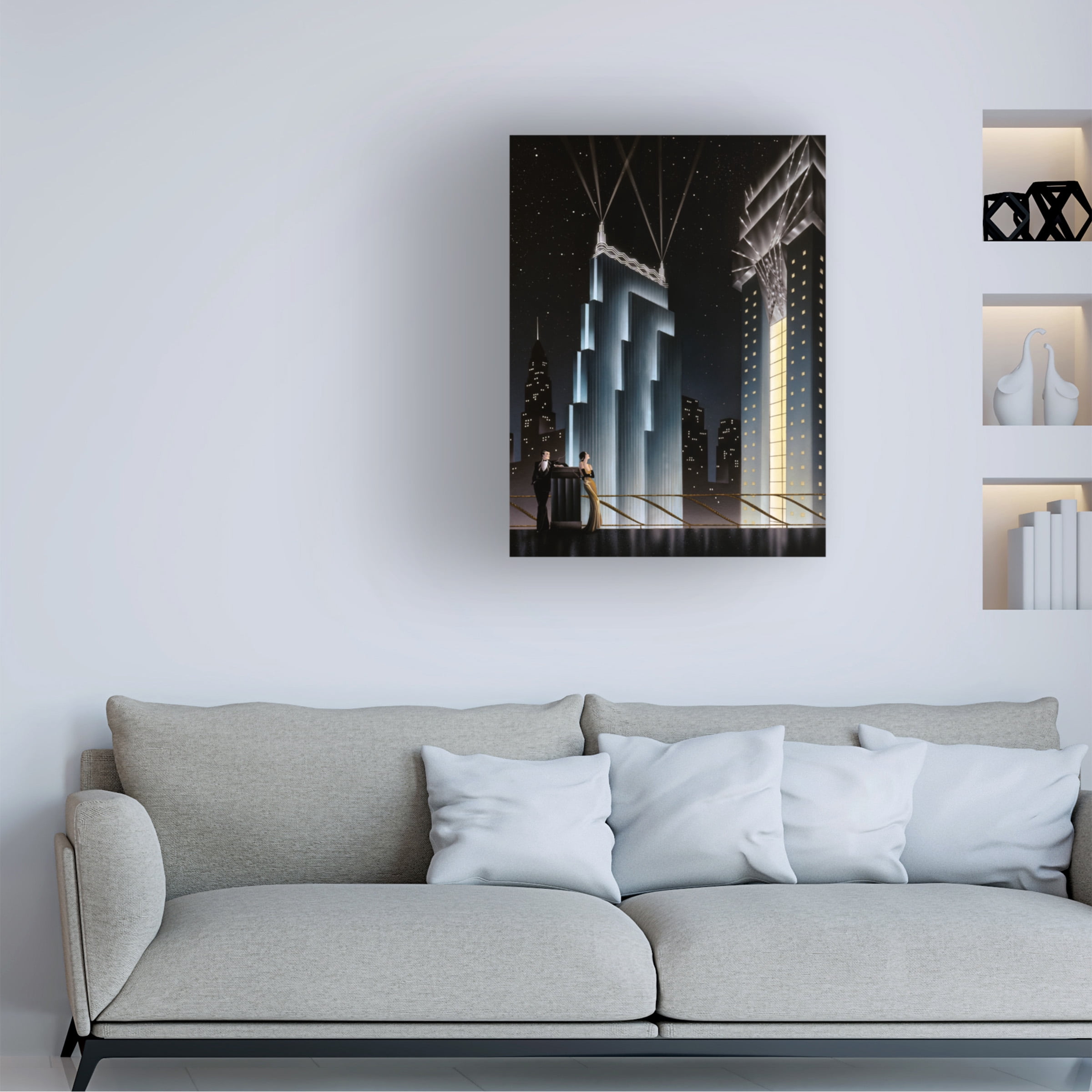 Robert Hoppe 'Into the Night' Canvas Art