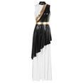 thumbnail image 5 of Vestido de Ballet lírico moderno para mujer, fiesta de graduación, baile, vals, coro de salón, disfraz de adoración litúrgica cristiana de alabanza a la Iglesia, 5 of 5