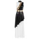 thumbnail image 5 of Vestido de baile de salón para mujer, moderno, lírico, para baile de graduación, baile de vals, coro, alabanza litúrgica cristiana, disfraz de adoración en la iglesia, 5 of 5