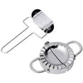 thumbnail image 1 of 2PCS Dumpling Maker and Cutter Stainless Steel Ravioli Skin Empanada Press Pie, 1 of 8