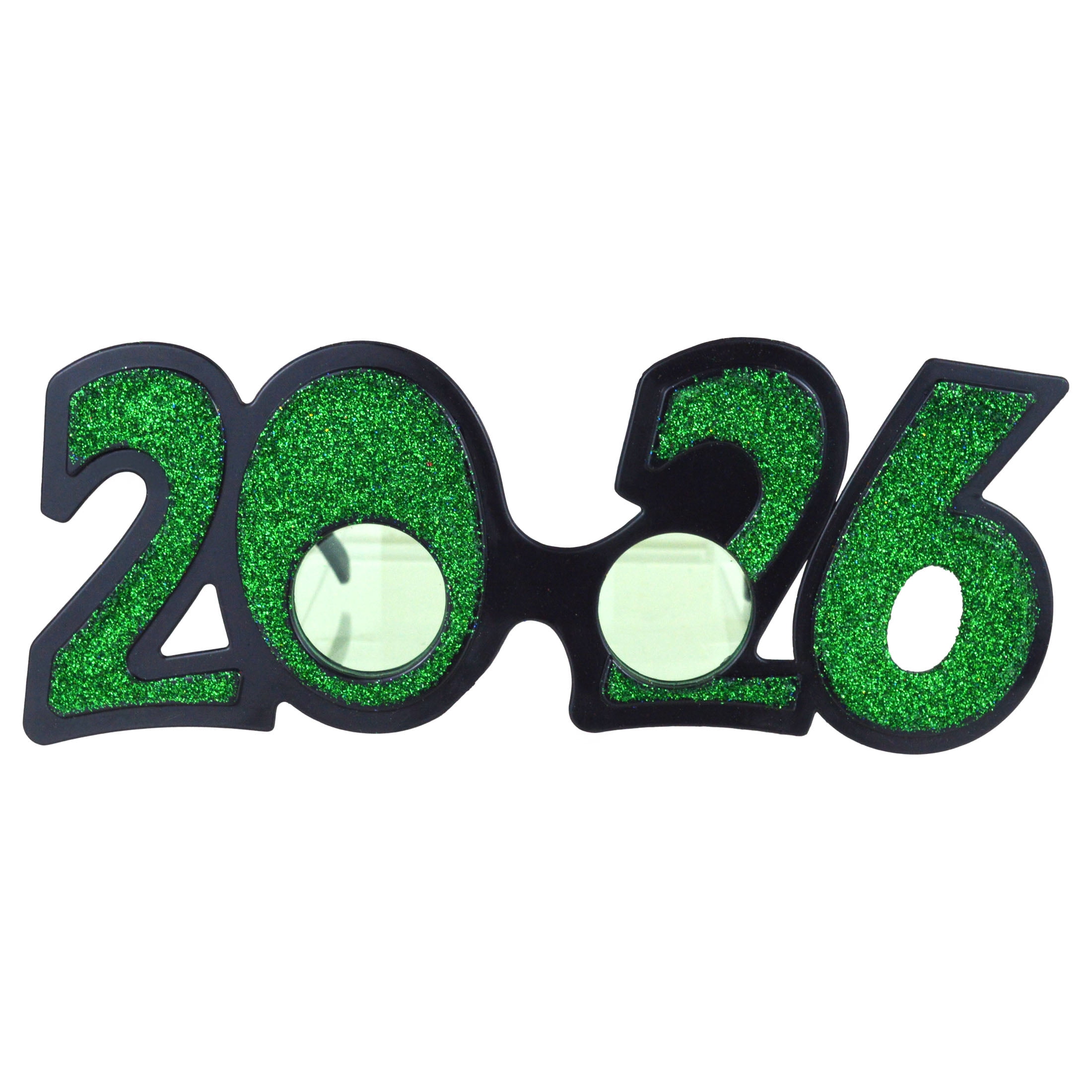 New Year Plastic Glasses Green, 1 Piece, Festive Decorations, Way to Celebrate Style, Adult