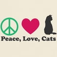thumbnail image 3 of CafePress - Peace,Love, Cats Light T Shirt - Men's Classic Graphic T-Shirt, 3 of 4