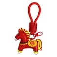 thumbnail image 4 of Abalorio portátil de cuero sintético con diseño de caballo para bolso, año del Caballo 2026, para accesorios de bolso. Rico, 4 of 8