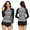 Front Print(Top+Shorts), variant on Women Plus Size Two Piece Rash Guard Long Sleeve Swimsuits Sun Protection Swim Shirt with Boyshort Bottom - 2XL US (18-20)