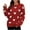 Red, variant on IROINNID Womens Sweater Round Neckline Pullover Sweater Graphic Prints Leisure Mid-Length Long Sleeve Love Tops Blouse Knitted Sweater
