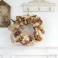 thumbnail image 2 of Vintage Fall Flower Wreath 19.69Inch Artificial Peony Hydrangea Wreath For Autumn Front Door And Home Decor, 2 of 6