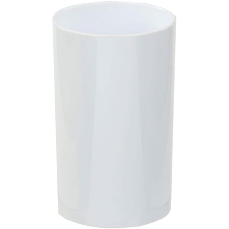 q Plastic Tumbler Bathroom Cup (White)