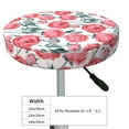 thumbnail image 4 of Rateoe Rose Flowers Pattern Round Bar Stool Seat Covers,Washable Stool Cushion Slipcover Elastic Bar Chair Covers for 12-14 Inch Chair -14 inch, 4 of 7