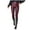 Wine, variant on Ahabrexf Button Zipper Pant, Women's Solid Color Yoga Tights for Gym and Leisure