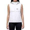 thumbnail image 6 of Inverlee Women's Hooded Sleeveless Vest Full Zip Lightweight Casual Outdoor Windbreaker with Pockets White M, 6 of 7