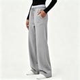 thumbnail image 4 of Tsivenald Sweatpants for Women Baggy Sweat Pants for Women Elastic Waist Drawstring with Pockets Casual Gym Lounge Workout Pants, 4 of 7