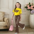 thumbnail image 5 of Gaexia Kids Lounge Sets Girls,Girls Casual Fashion Outfit With Bow Short Sleeve Top and Long Pants for Play and Daily Wear Fashion Clothes,11-12 Years, 5 of 6