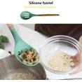thumbnail image 2 of 12 Pieces Kitchen Cooking Tools Set Silicone Wood Handles Resistant Spatula Baking Cookware Kitchenware Supplies , Purple, 2 of 8