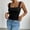 A1_Black, variant on Womens Cotton Ribbed Square Neck Tank Tops Basic Sleeveless Summer Cami Shirts Slim Fit Sleeveless Camisole Stretchy Knit Solid Color Basic Cami Shirt Layering Workout Tank Tops White S