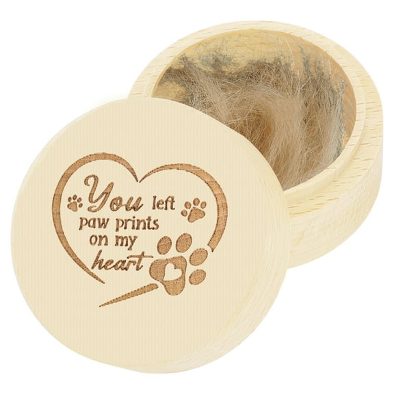 Unique Bargains Dog Urns for Ashes Dog Memorial Keepsake Box Dog Ashes Keepsake Wooden Pet Urns Memorial Gifts for Loss of Dogs and Cats Wood Color