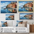 thumbnail image 4 of Designart "Portofino s Colorful Charm in Italy" Cityscapes Floater Framed Canvas Print, 4 of 7