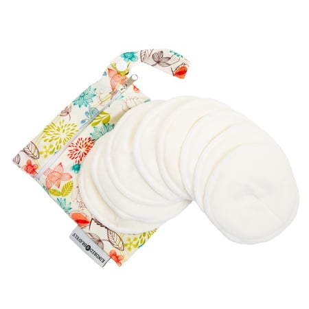 Kindred Bravely Organic Washable Breast Pads 8 Pack | Reusable Nursing Pads