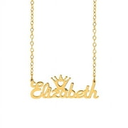 Personalized Crown Name Necklace