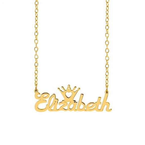 Personalized Crown Name Necklace
