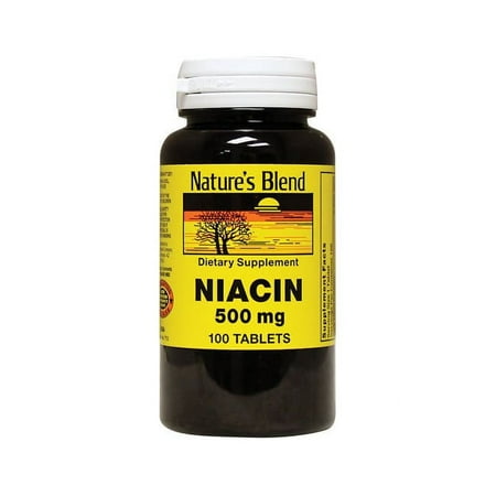 Nature's Blend Niacin 500 mg 100 Tablets