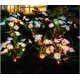 thumbnail image 3 of Lámpara solar LED con forma de flor silvestre para decoración de jardín, colorida, para exteriores, con simulación de flores (azul), 3 of 4