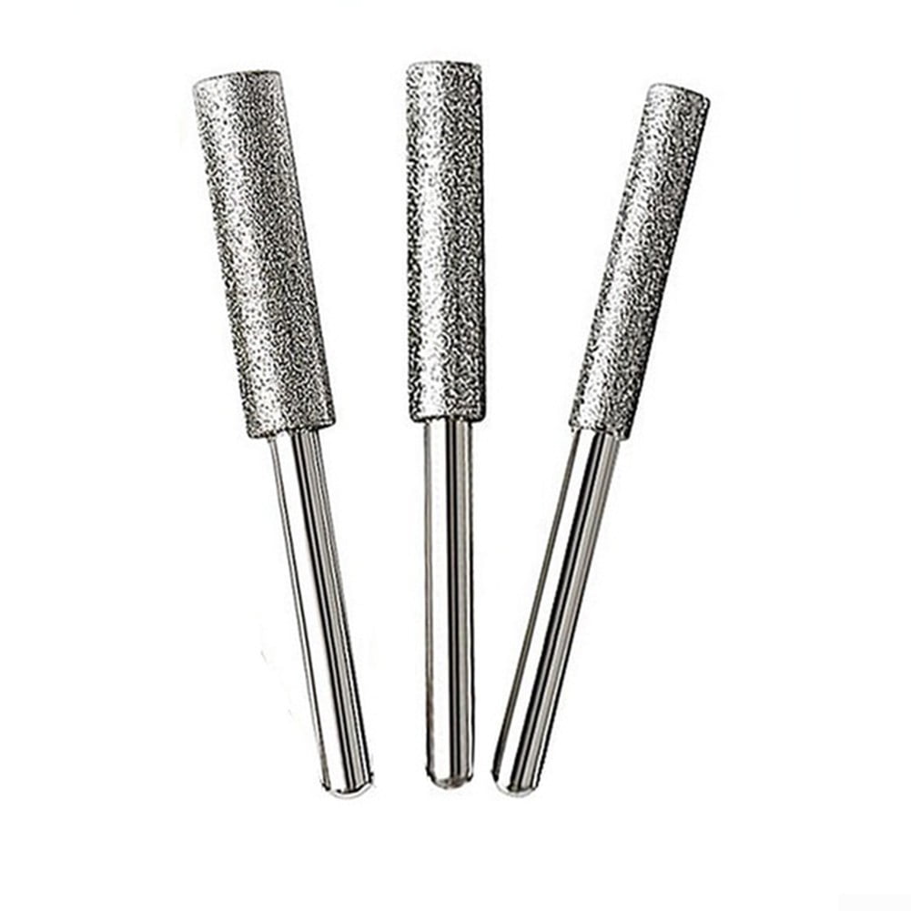 5PCS 4.0/4.8/5.5mm Quality Sharpening Grinding Stones For Chainsaw Sharpener 12V 