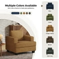 thumbnail image 3 of BLAZANT 39” Accent Chair, Corduroy Single Sofa Couch, Comfy Reading Chair with Extra Deep Seat, Modern Armchair with Square Armrest& Removable Cushion Cover, Small Couch for Small Spaces, 3 of 11