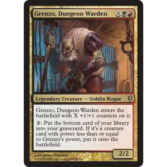 MtG Conspiracy Rare Grenzo, Dungeon Warden (FOIL) #47