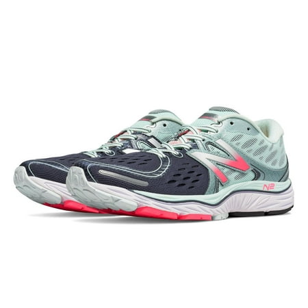 New Balance Women's Distance Running Shoes, Droplet with Guava & Grove, 5 C/D