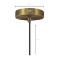thumbnail image 2 of Luminario Colgante Milan AKSI Bronce Marrón Mate 1M, 2 of 3
