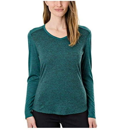 Segments Ladies' Merino Wool Long Sleeve Tee, Bluebird Large -