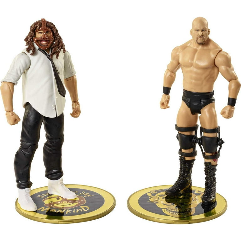 WWE Wrestling Toys: Stone Cold Steve Austin vs Mankind