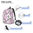thumbnail image 5 of Balery Orchids Flowers Vintage Canvas Backpack for Men and Women - Large Capacity, Durable Travel Laptop Bag for School, Work, Hiking, and Outdoor Activities, 5 of 7