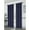 Navy / Silver, variant on Kashi Home Ella Printed Grommet Blackout Curtain Navy/Silver