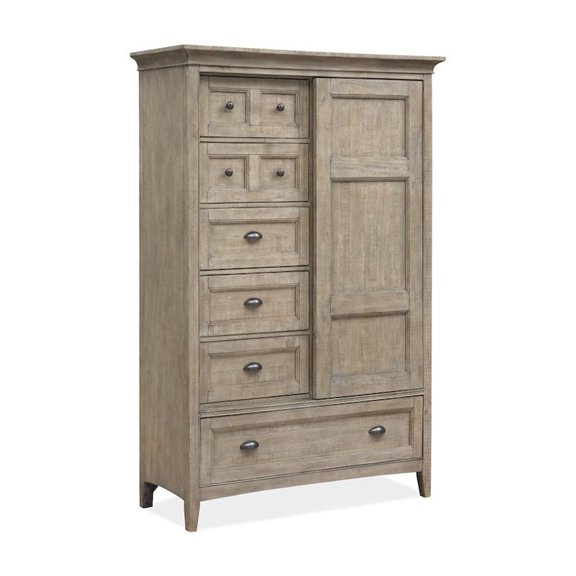 Magnussen Paxton Place Wood Door Chest in Dovetail Gray