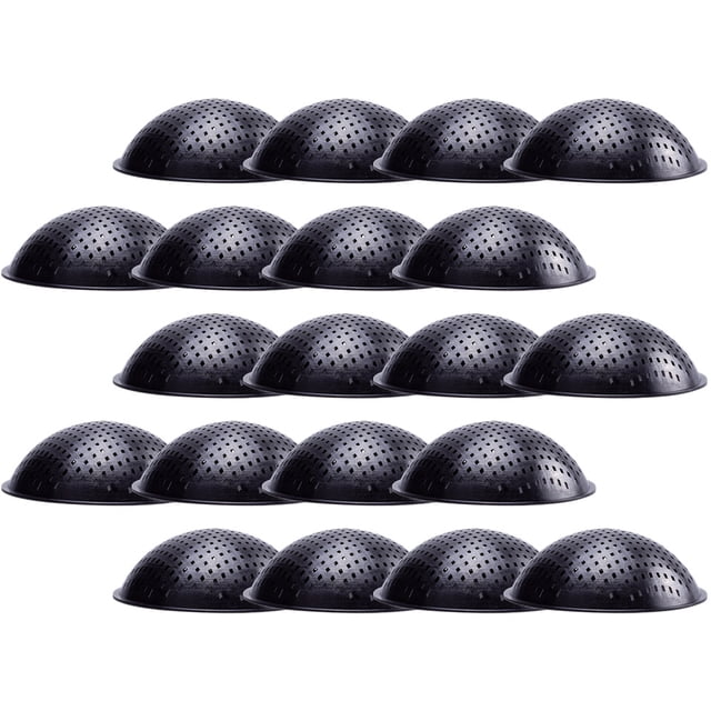 unbranded 20Ud Almohadillas De Malla Para Macetas De Plástico Negras Con Drenaje Y Ventilación Para El Hogar