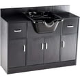 thumbnail image 2 of BarberPub Salon Shampoo Backwash Station with Sink, Shampoo Bowl for Salons, Barber Shop 7139, 2 of 9
