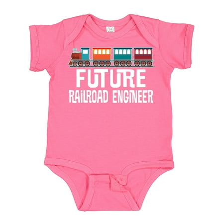 

Inktastic Future Railroad Engineer Train Gift Baby Boy or Baby Girl Bodysuit