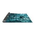 thumbnail image 2 of Ahgly Company Indoor Round Oriental Light Blue Industrial Area Rugs, 6' Round, 2 of 4